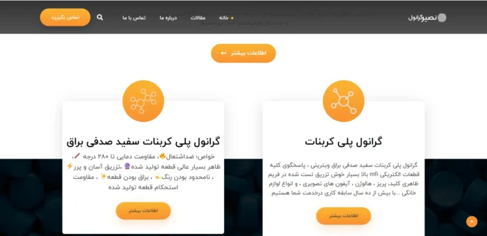 طراحی وب سایت گرانول - تصویر 3