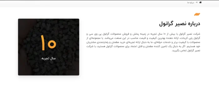 طراحی وب سایت گرانول - تصویر 2